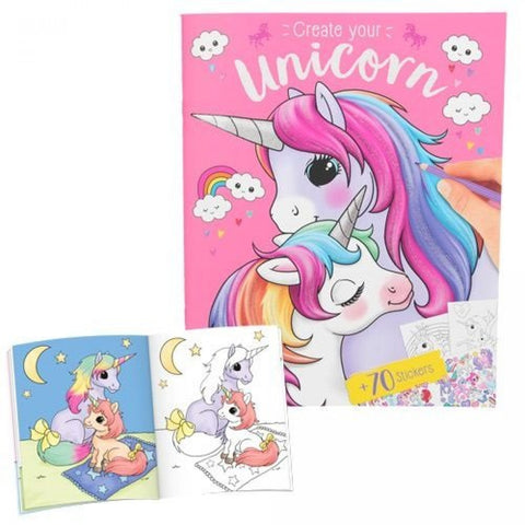 Top Model Create your Unicorn Colouring and Sticker book