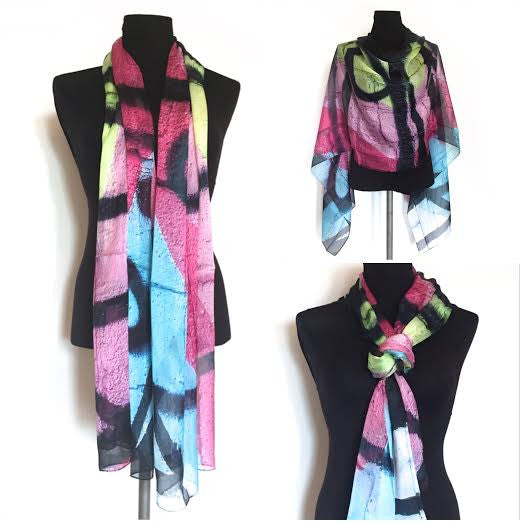 Art Printed Scarves by Nadia Lloyd 