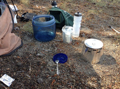 Dan Hruska sends us this picture of his Open Country 3cup Caldera setup on a 3 day trip to Lassen National Park. He notes: "It worked great, I will never leave home without it!!"