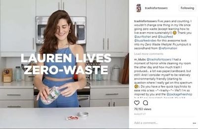 Lauren Singer lauren lives low waste
