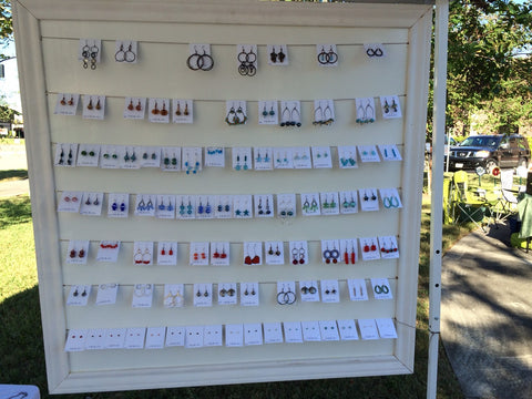 Earring Display at Craft Show