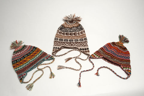 Andean Chullos & Earflap hats: traditional Peru beanies