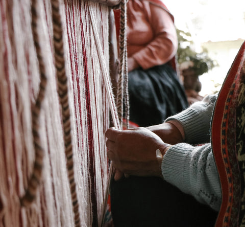 traditional Andean weaving
