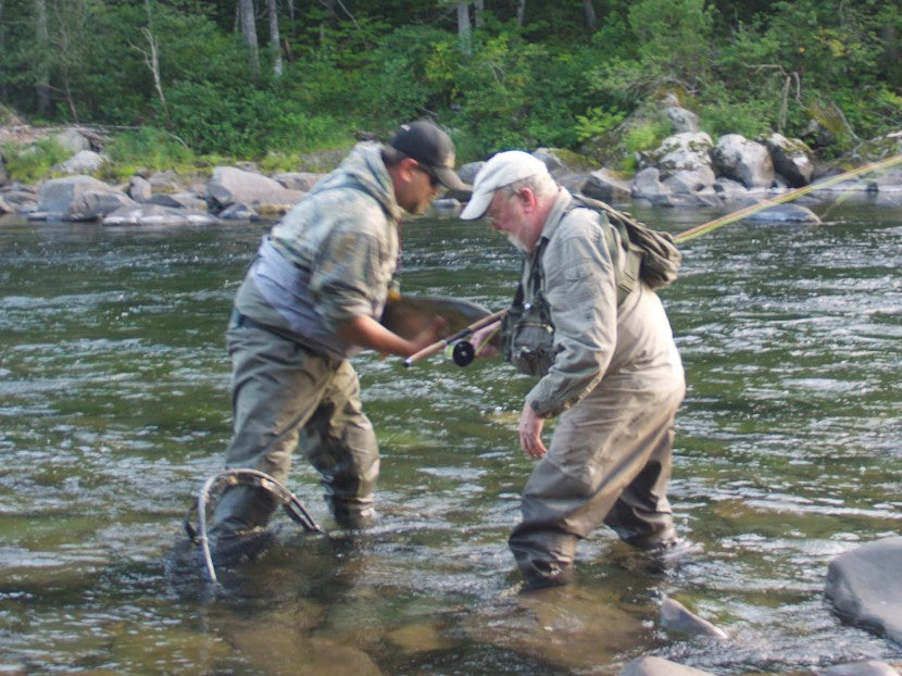 Marc Aroner Gaspe Salmon release