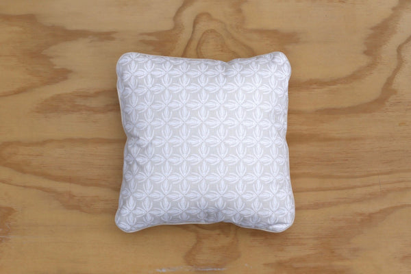 Kowhai Lace and Natural Piped 40cm Cushion