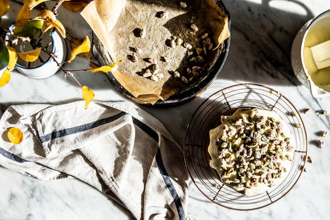 Odgers and McClelland Exchange Stores, Quince and pistachio cake