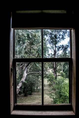 Odgers and McClelland Exchange Stores kitchen window.