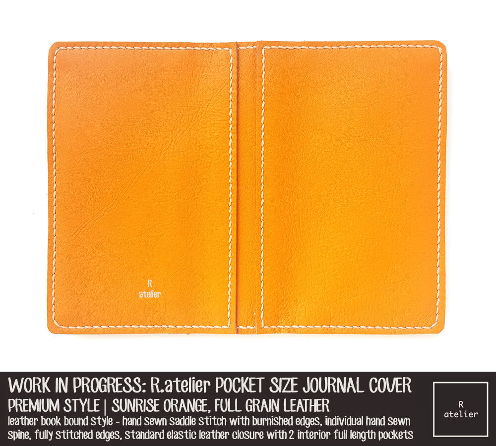 R.atelier Sunrise Pocket Size TN Leather Journal Cover