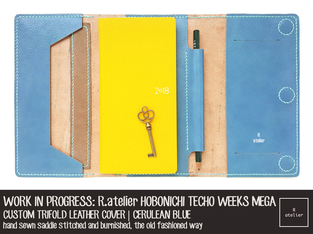 R.atelier Hobonichi Techo Weeks Mega Trifold Planner Leather Cover