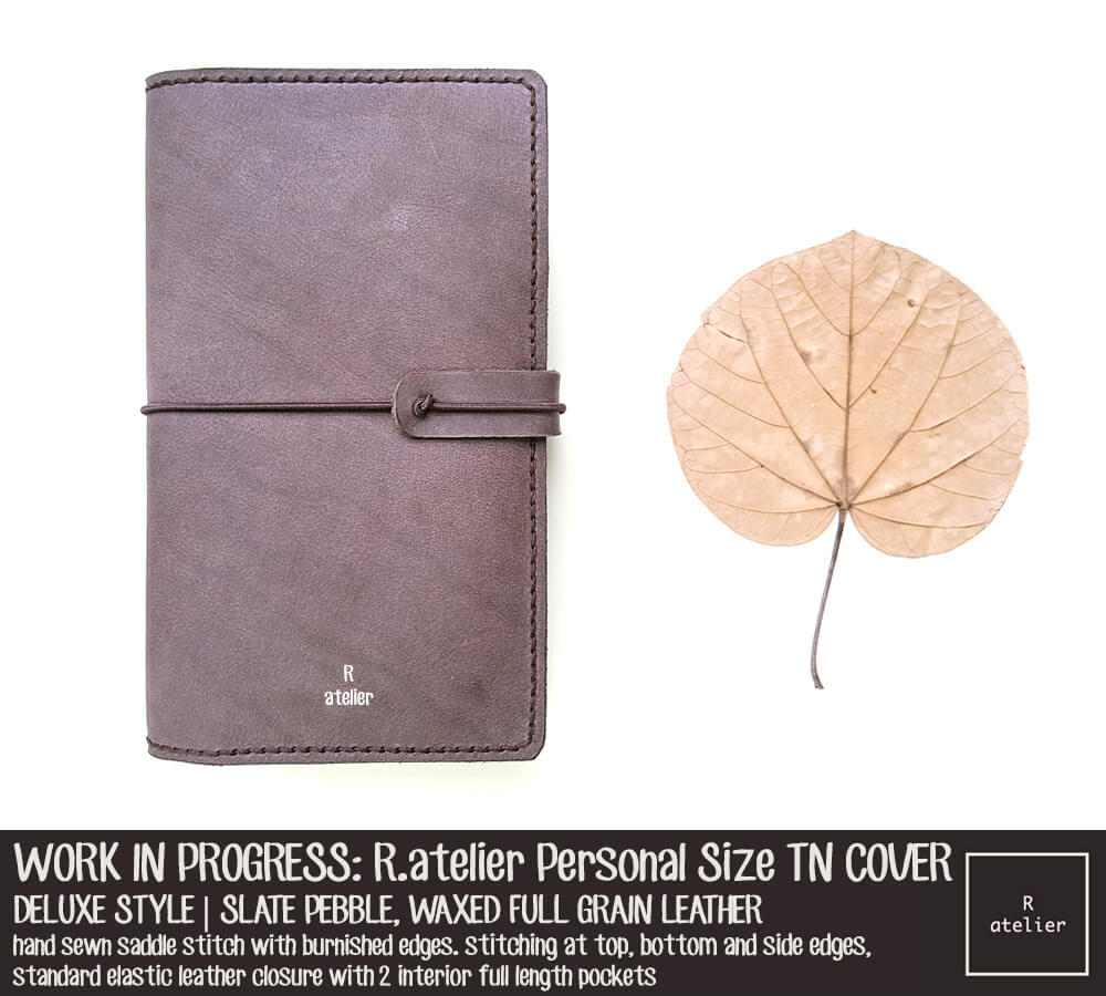 R.atelier Personal Size TN Deluxe Leather Notebook Cover