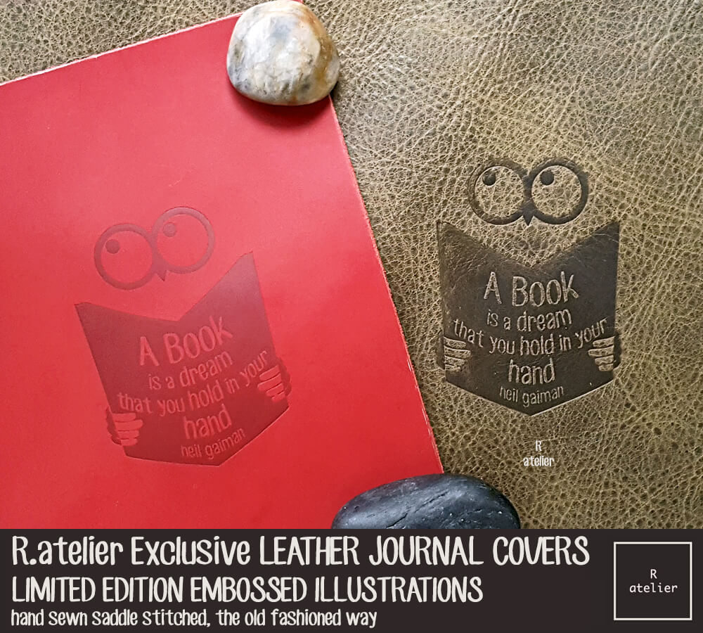 Coming Soon! Exclusive Embossed Illustrations Leather Journal Covers