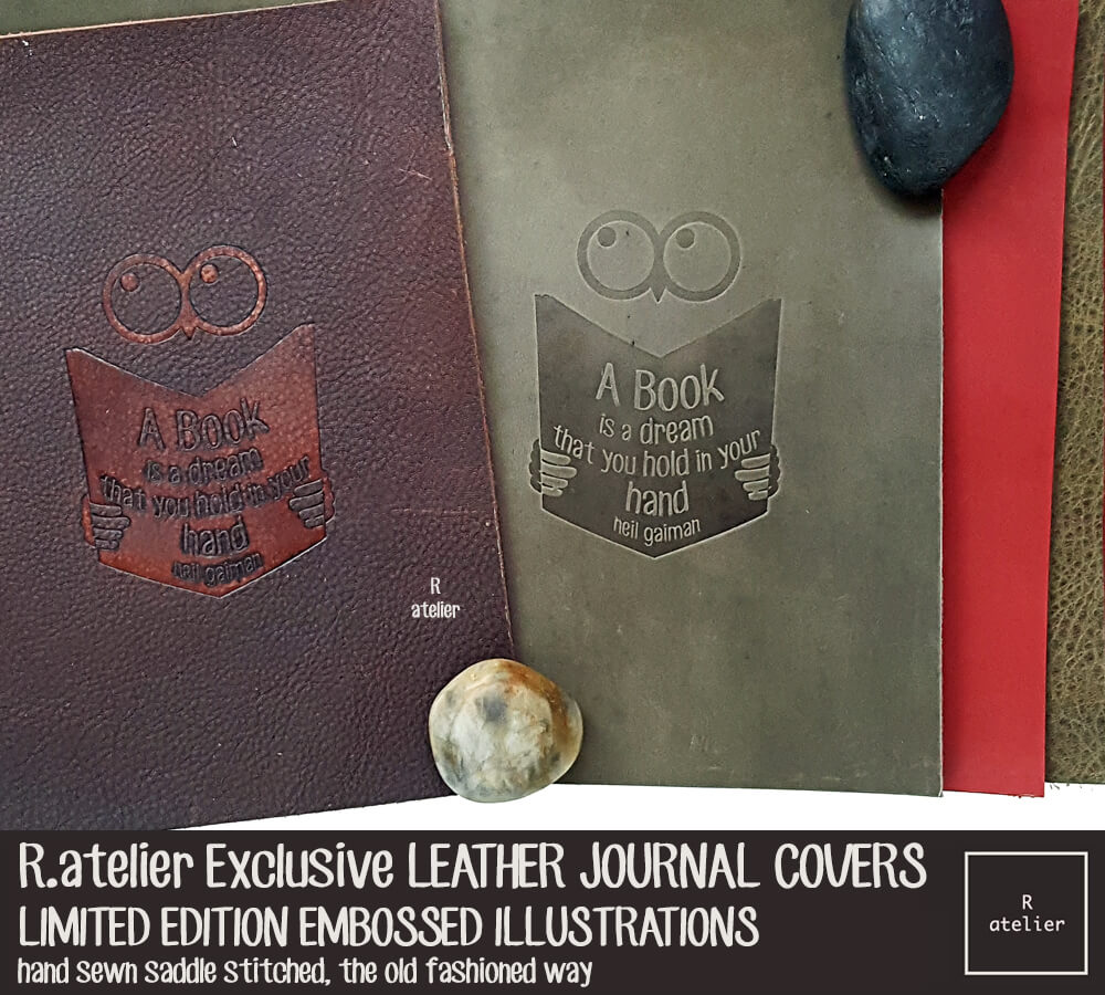 Coming Soon! Exclusive Embossed Illustrations Leather Journal Covers