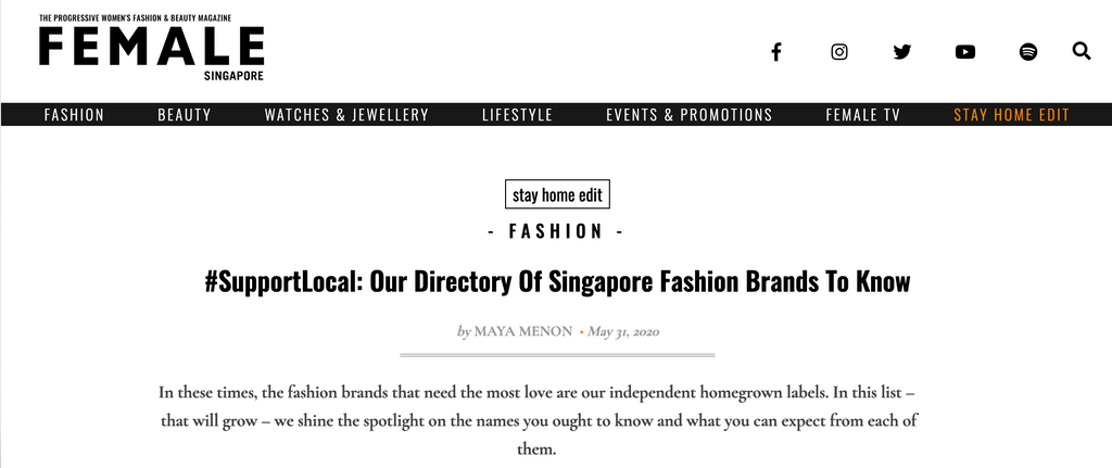 Female Supportlocal Our Directory Of Singapore Fashion Brands To K Ginlee Studio