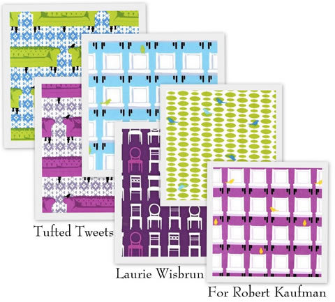 Tufted Tweets by Laurie Wishbrun for Robert Kaufman Fabrics