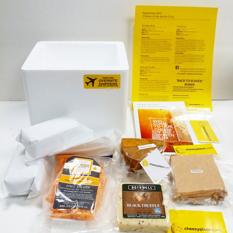 What you get in the cheese subscription box