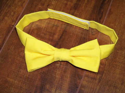 yellow child sized bowtie dress up bow tie