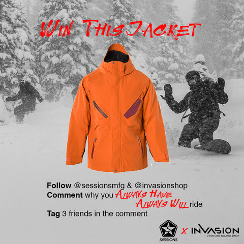 sessions outerwear, invasion snowboard shop