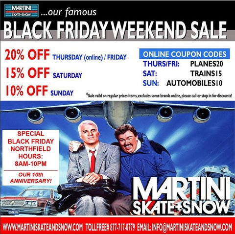 Martini Skate and Snow, Black Friday Sale, Sessions Outerwear