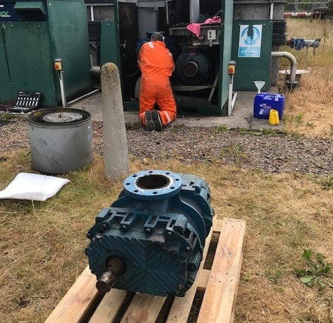 Robuschi blower being returned to site after an overhaul