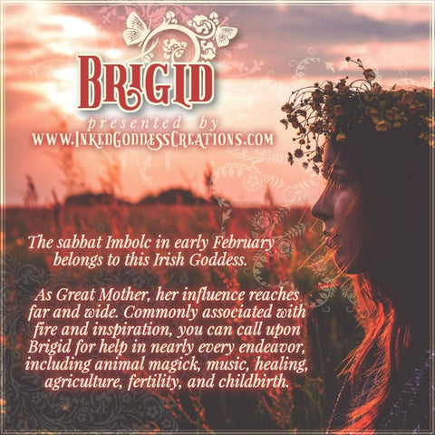 Goddess Brigid, courtesy of Inked Goddess Creations