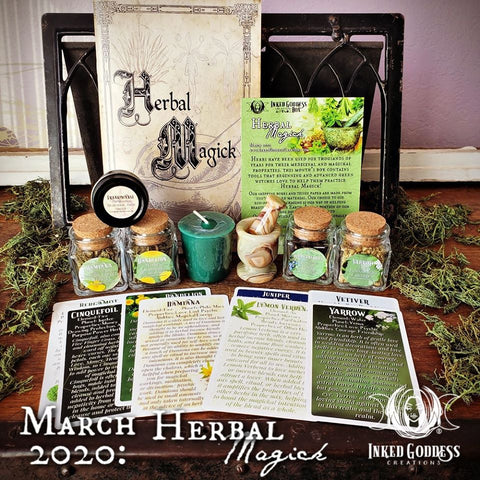 March 2020 Inked Goddess Creations Box: Herbal Magick