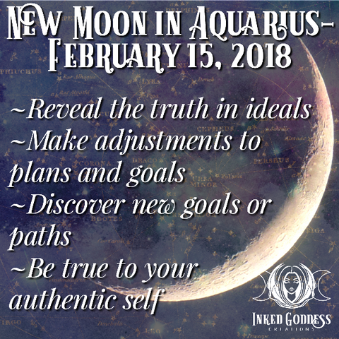 New Moon in Aquarius, February 15, 2018