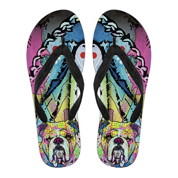 bulldog flip flops