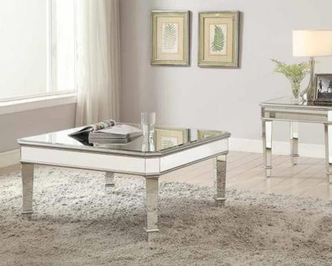 mirrored coffee table #703938 coa – instock furniture