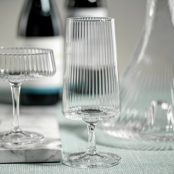 Bandol Fluted Textured Cocktail Glass Blue Hand Home 5615