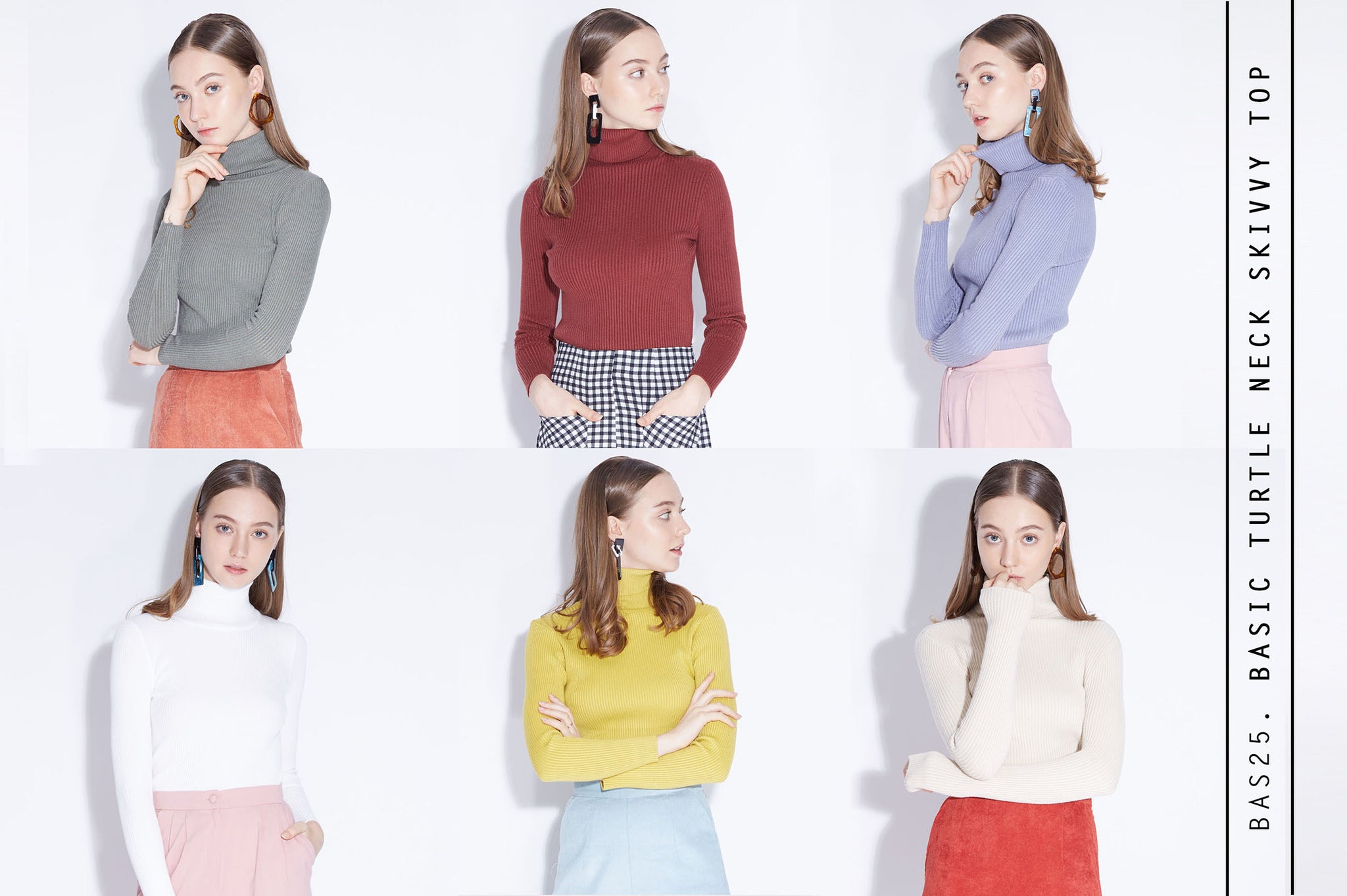 BASIC TURTLE NECK Skivvy Top