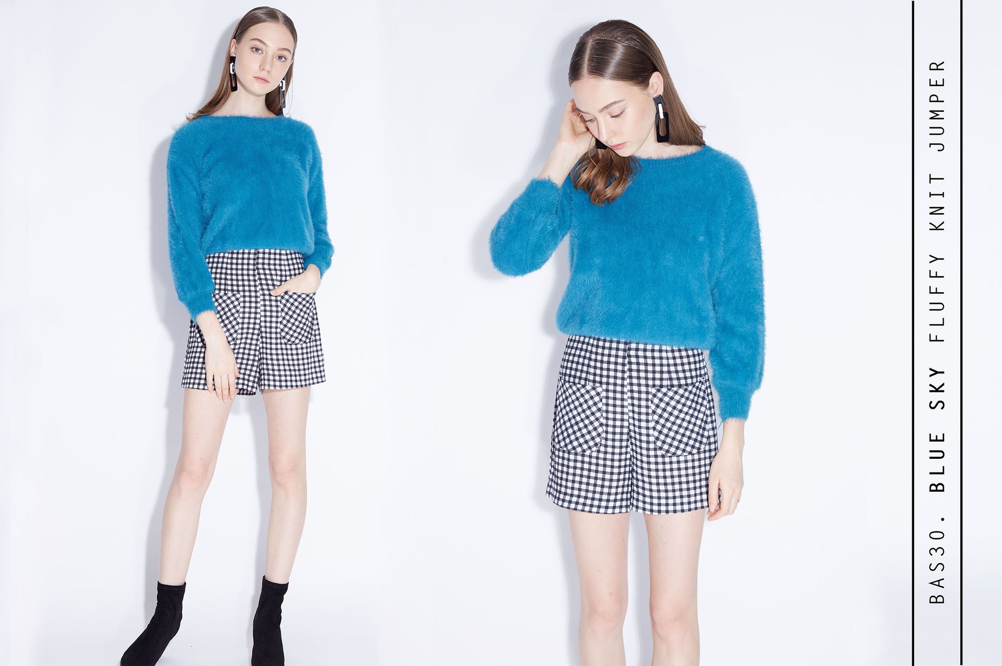 BLUE SKY Fluffy Knit Jumpser