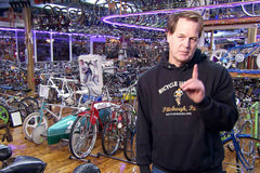 Craig Marrow explains how his bike collection of over 3200 bikes started from a single bike in his small garage in an alleyway.