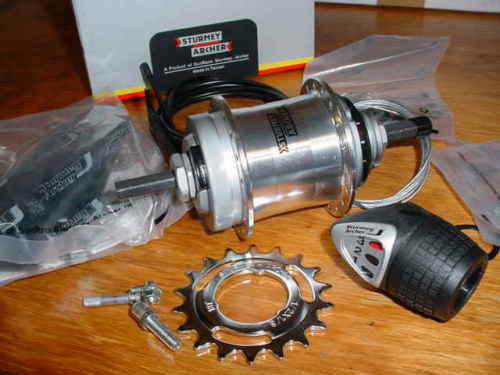 sturmey archer 3 speed coaster brake hub