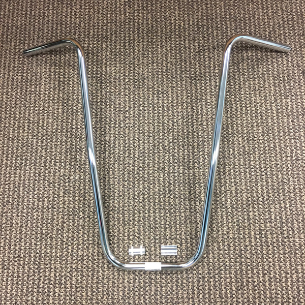 black ape hanger bicycle handlebars