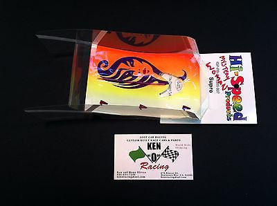 HSP-PB-CA 5205.007 #1 Mystery Woman SUPRO G-27L Wingcar Body For 4.3 Chassis With Rib