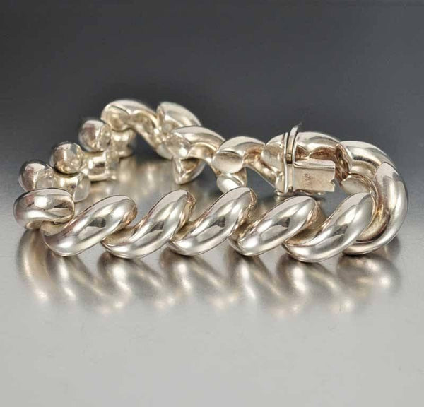 ... Â» Bracelets Â» Vintage Italian Sterling Silver San Marco Bracelet