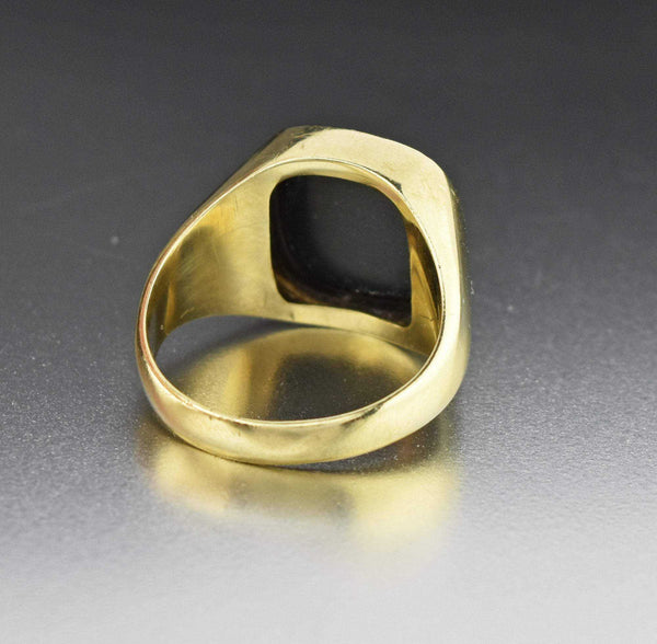 Antique Mens 10K Gold Bloodstone Signet Ring – Boylerpf