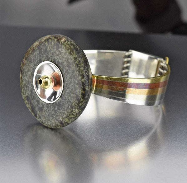 Architectural Mixed Metal Granite Bracelet - Boylerpf