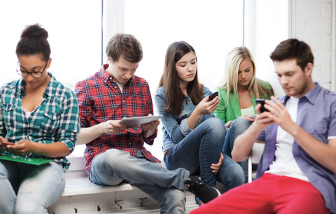 Teens texting image