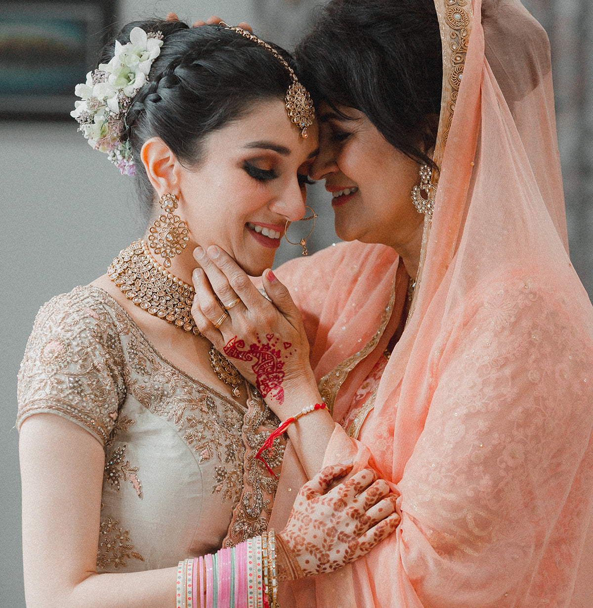 Indian Bride and Mom