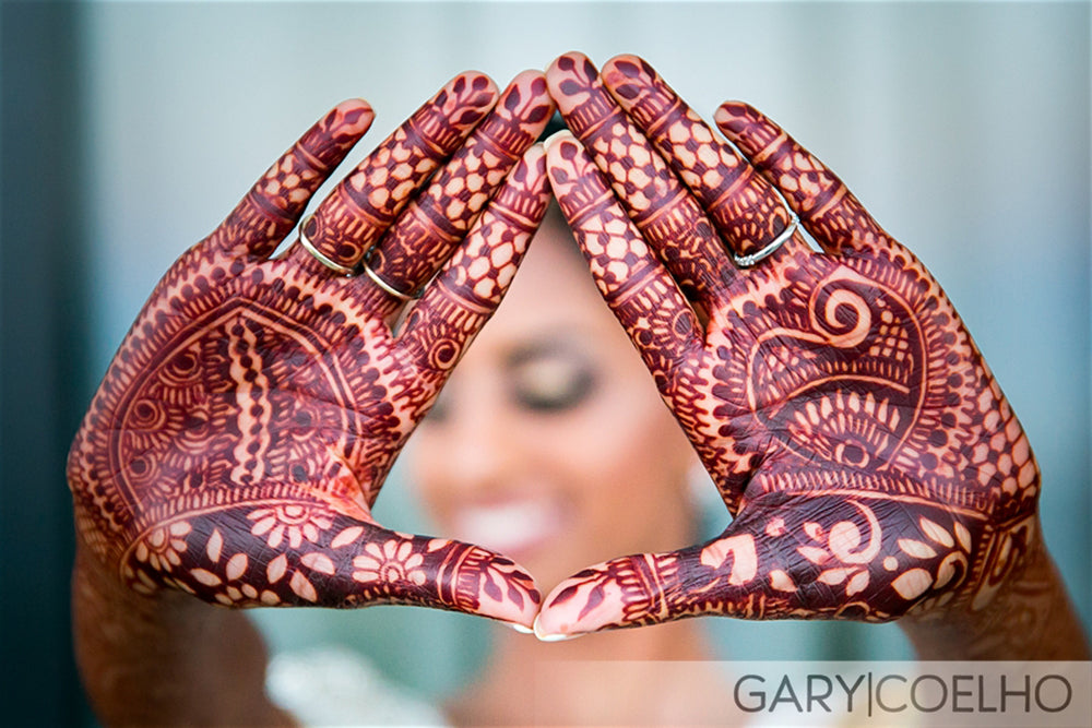 Indian Bride Mehndi Henna Photo