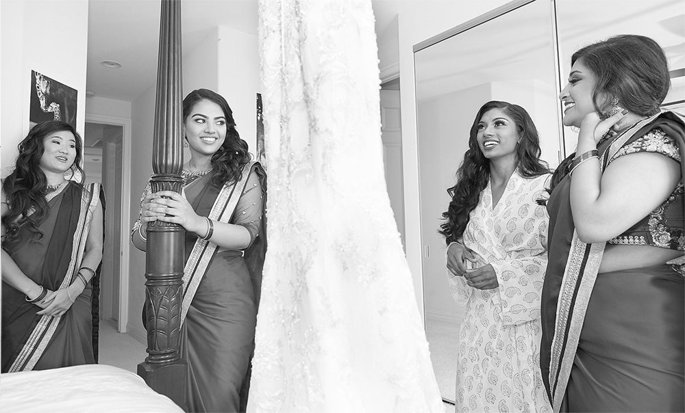 Indian Bride and Bridesmaids