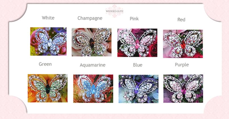 Crystal Butterfly Colors