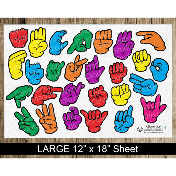 Asl Alphabet Ily Hand Shape Candyland Studio