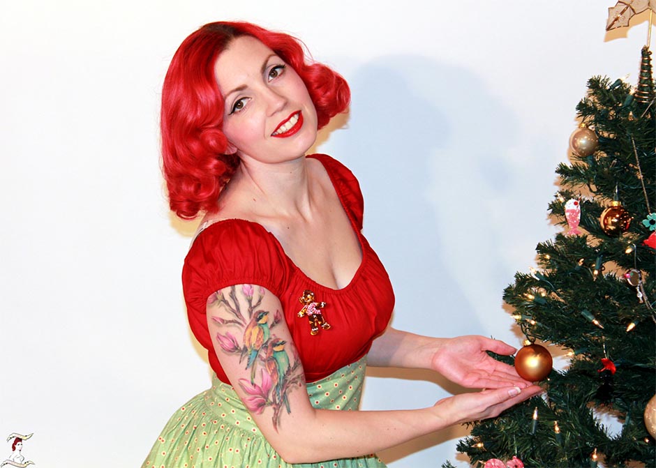 Pinup Persuasion and Ginger the Christmas Cookie