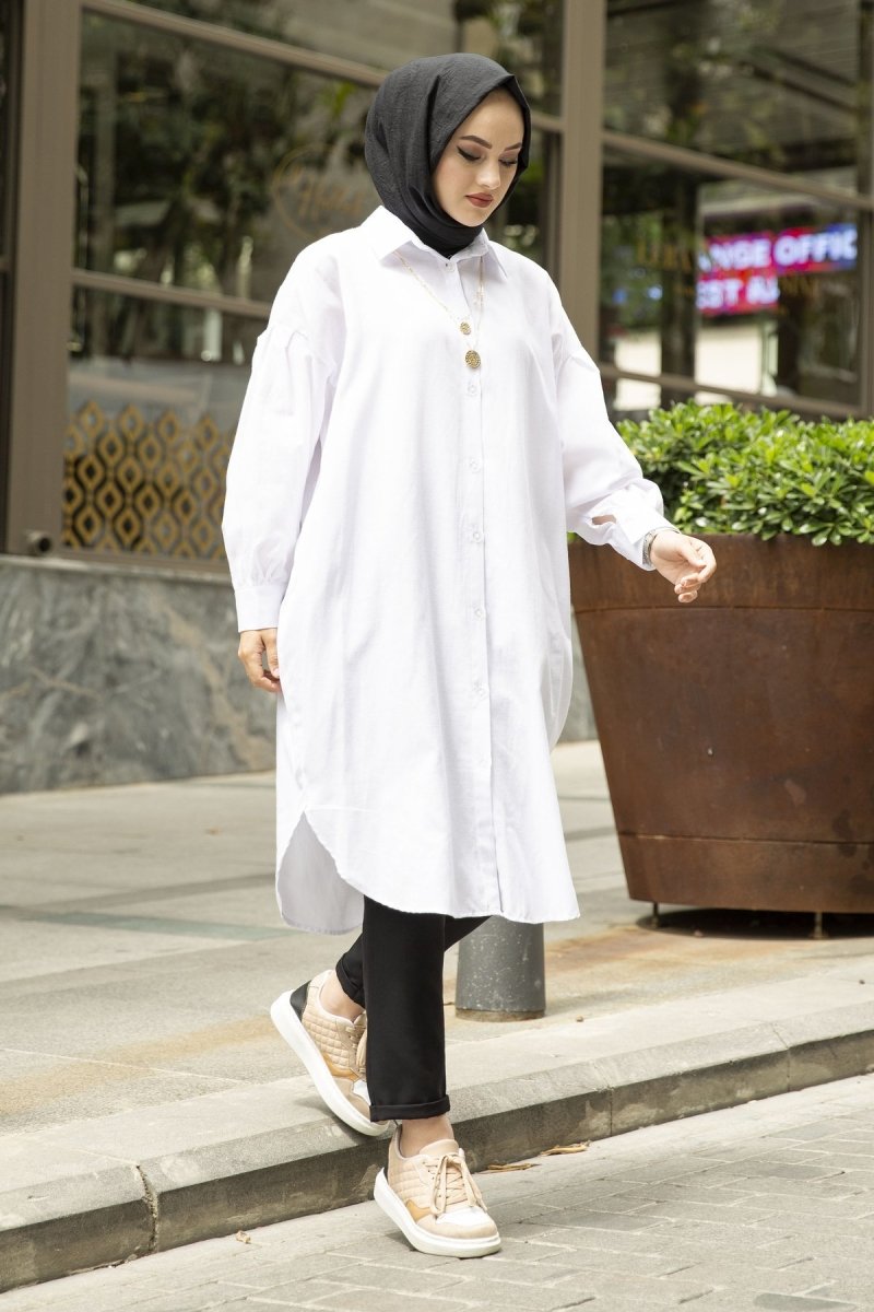 oversized shirt hijab