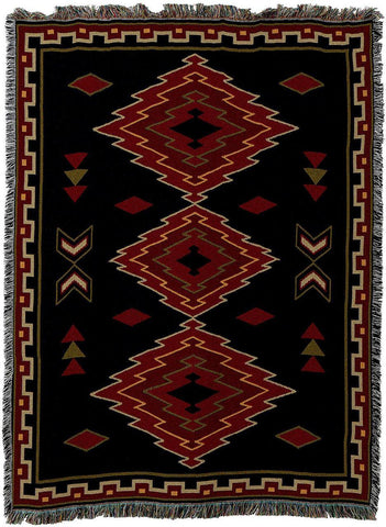 Taos Southwestern Style Art Tapestry Throw