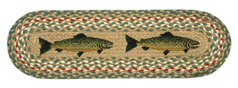 Fish Oval Braided Jute Stair Tread 49-ST009F