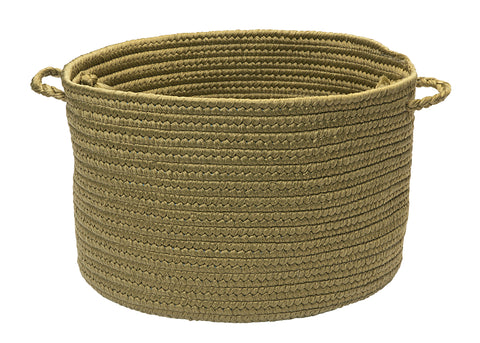 Boca Raton Indoor Outdoor Round Braided Basket, BR63 Sherwood