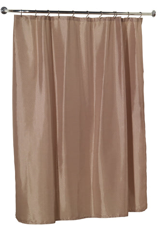 Diamond Dobby Fabric Shower Curtain in Linen